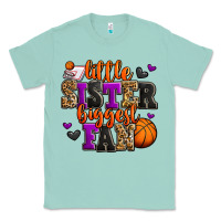 Seafoam little sister biggest fan basketball Classic Tee - Jasminsmagicworld