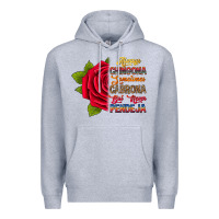 Heather Grey Always chingona sometimes cabrona but never pendej Premium Hoodie - RanaPortraitStore