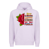 Lilac Always chingona sometimes cabrona but never pendej Premium Hoodie - RanaPortraitStore