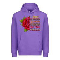 Purple Always chingona sometimes cabrona but never pendej Premium Hoodie - RanaPortraitStore