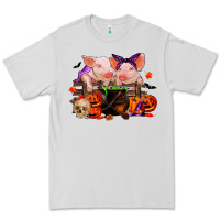 Dove Grey halloween pigs Premium Tee - RanaPortraitStore