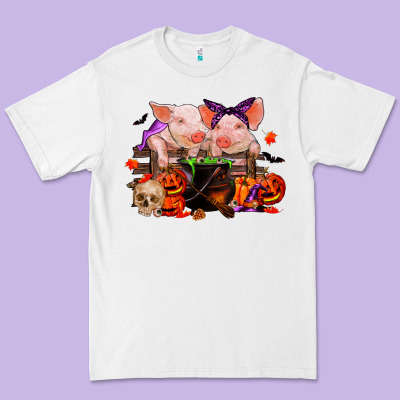 Halloween Pigs Premium Tee Designed By Ranaportraitstore