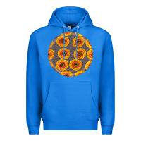 True Royal african fabric pattern round earrings 4 Premium Hoodie - BundleAndBundleShop