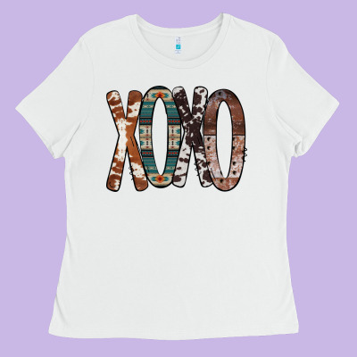 Xoxo Leopard Heart Ladies Tee Designed By Bettercallsaul