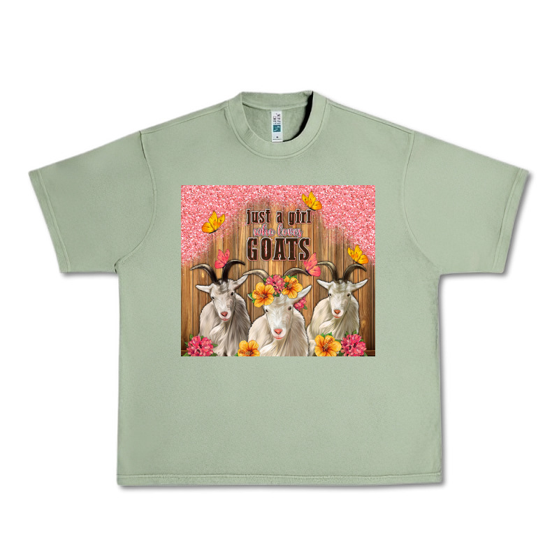 Just A Girl Who Loves Goats Tumbler Urban Heavy Tee by TumblerDesignByShophia | Teevron