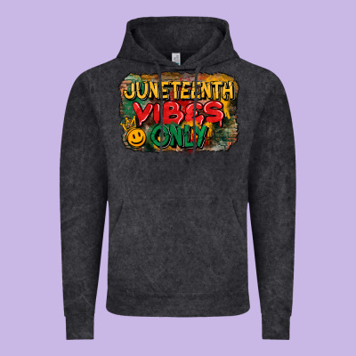 Juneteenth Vibes Only Vintage Hoodie Designed By Cowgirlartshop
