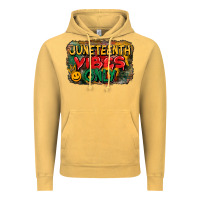 Vintage Mustard juneteenth vibes only Vintage Hoodie - CowGirlArtShop