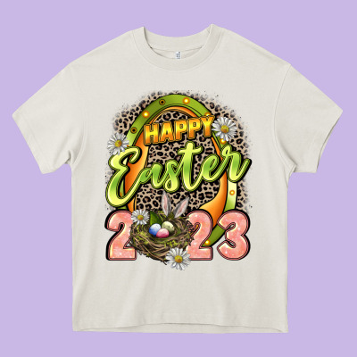 Happy Easter 2023 Heavy Core Tee Designed By Lillyallendesigns