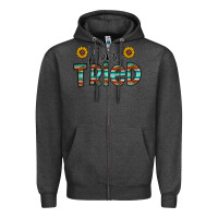 Charcoal Heather mama tried Zipper Hoodie - CowhideDigitalArt
