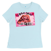 Baby Blue Valentine Sloth Ladies Tee - Bettercallsaul
