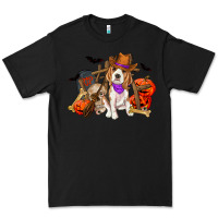 Black Halloween beagle dog Premium Tee - RanaPortraitStore