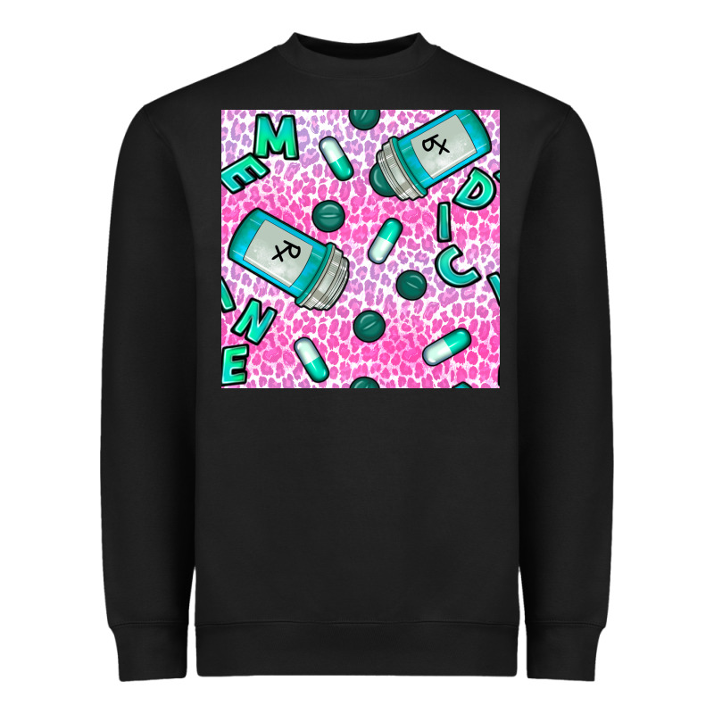 Western Medicine Seamless Pattern Heavyweight Sweatshirt by BundleAndBundleShop | Teevron