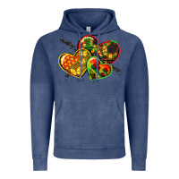 Vintage Denim juneteenth hearts Vintage Hoodie - CowGirlArtShop