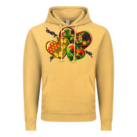 Vintage Mustard juneteenth hearts Vintage Hoodie - CowGirlArtShop
