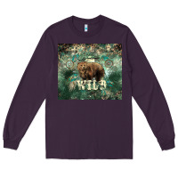 Plum Stay wild Bear tumbler Long Sleeve Tee - HowdyJamesFarm