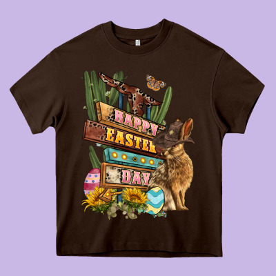 Easter Day Rodeo Heavy Core Tee Designed By Lillyallendesigns