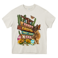 Cream Easter Day rodeo Heavy Core Tee - LillyAllenDesigns