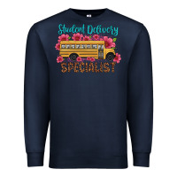 Navy student delivery specialist school bus Premium Sweatshirt - Artiststas