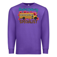 Purple student delivery specialist school bus Premium Sweatshirt - Artiststas