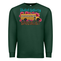 Sports Green student delivery specialist school bus Premium Sweatshirt - Artiststas
