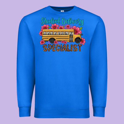Student Delivery Specialist School Bus Premium Sweatshirt Designed By Artiststas