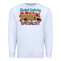 White student delivery specialist school bus Premium Sweatshirt - Artiststas