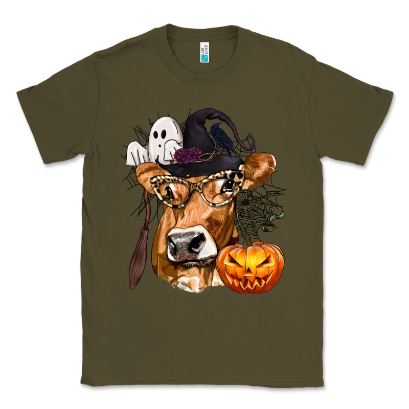 Boo Heifer Cow Halloween Classic Tee by texasbilliewilder | Teevron