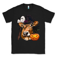 Black Boo Heifer Cow Halloween Classic Tee - texasbilliewilder