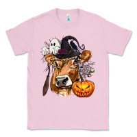 Bubblegum Pink Boo Heifer Cow Halloween Classic Tee - texasbilliewilder