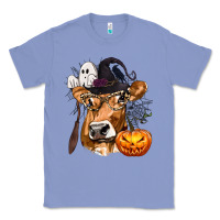 Colony Blue Boo Heifer Cow Halloween Classic Tee - texasbilliewilder