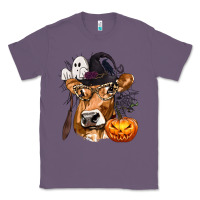 Lavender Boo Heifer Cow Halloween Classic Tee - texasbilliewilder