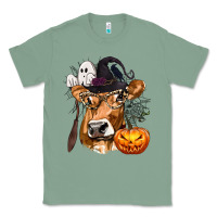 Sage Boo Heifer Cow Halloween Classic Tee - texasbilliewilder