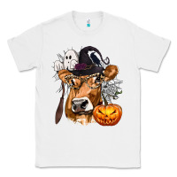White Boo Heifer Cow Halloween Classic Tee - texasbilliewilder