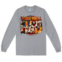 Heather Grey basketball dad Long Sleeve Tee - Jasminsmagicworld