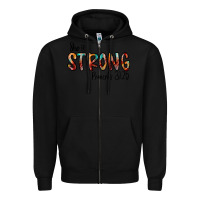 Black she is strong provebs Zipper Hoodie - CowhideDigitalArt