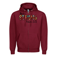 Burgundy she is strong provebs Zipper Hoodie - CowhideDigitalArt