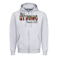 She Is Strong Provebs Zipper Hoodie | Teevron