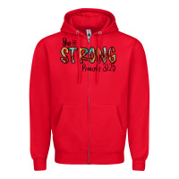 Red she is strong provebs Zipper Hoodie - CowhideDigitalArt