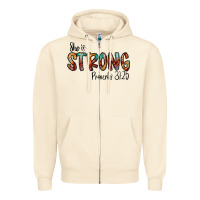 Sandshell she is strong provebs Zipper Hoodie - CowhideDigitalArt