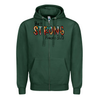 Sports Green she is strong provebs Zipper Hoodie - CowhideDigitalArt