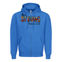 True Royal she is strong provebs Zipper Hoodie - CowhideDigitalArt