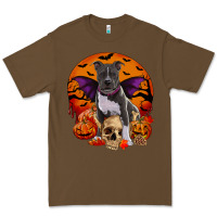 Cacao halloween pitbull dog Premium Tee - RanaPortraitStore