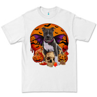 White halloween pitbull dog Premium Tee - RanaPortraitStore