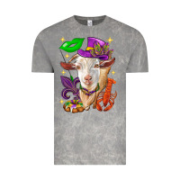 Cloud Rock Mardi Gras Goat Vintage Tee - HowdyJamesFarm