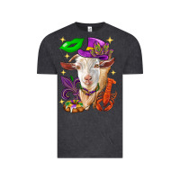 Vintage Black Mardi Gras Goat Vintage Tee - HowdyJamesFarm