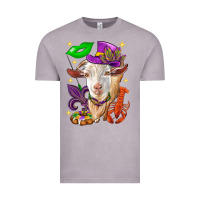 Vintage Zinc Mardi Gras Goat Vintage Tee - HowdyJamesFarm