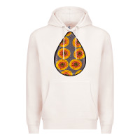 Pale Pink african fabric pattern teardrop earrings 5 Premium Hoodie - BundleAndBundleShop