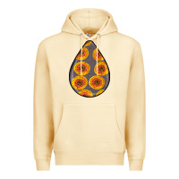 Pina Colada african fabric pattern teardrop earrings 5 Premium Hoodie - BundleAndBundleShop
