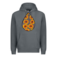 Rock african fabric pattern teardrop earrings 5 Premium Hoodie - BundleAndBundleShop