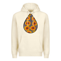 Sandshell african fabric pattern teardrop earrings 5 Premium Hoodie - BundleAndBundleShop